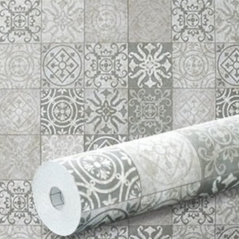 Papel de Parede Azulejos Vintage Textura Adesivo Resistente Cozinha Copa