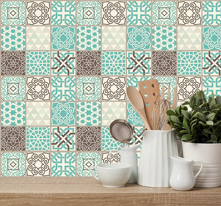 Papel de Parede Azulejo Português Adesivo Lavável Cozinha