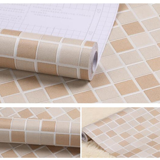 Papel de Parede Mosaico à Prova d'água Autocolante Pastilhas Cozinha e Banheiro