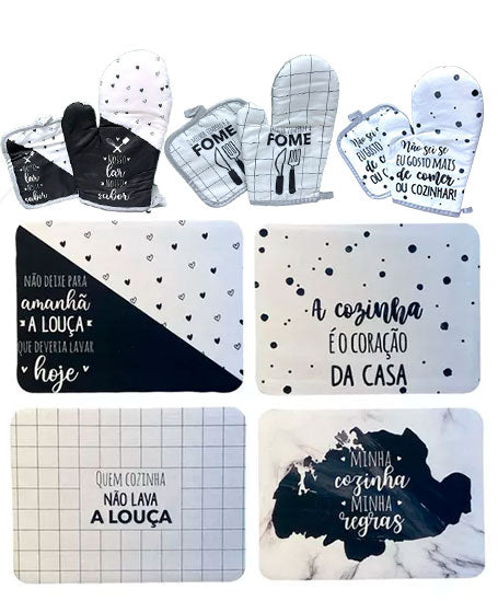 Tapete Aparador de Louça 30x40cm Super Absorção de Liquidos Louça Copo Talheres, Frases Inspiradora