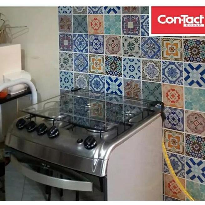 Papel Adesivo Azulejo Português Color Lavável Copa Cozinha