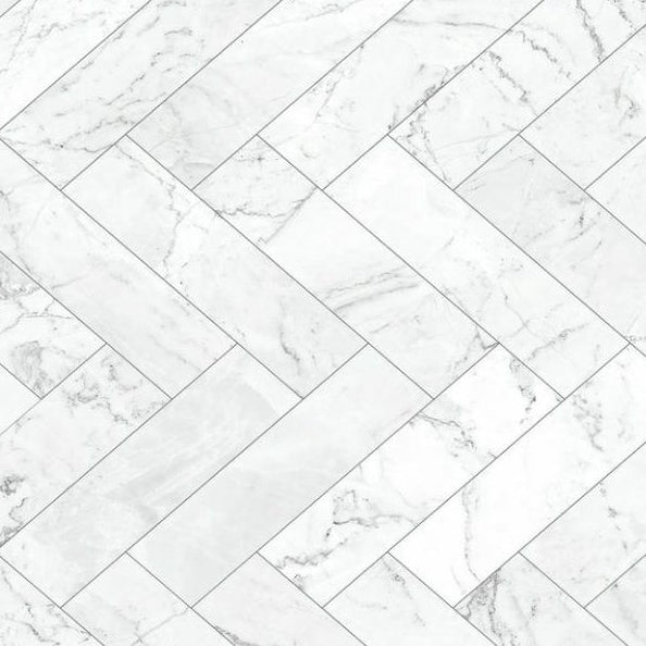 Papel de Parede Azulejo Mármore Adesivo Lavável Cozinha