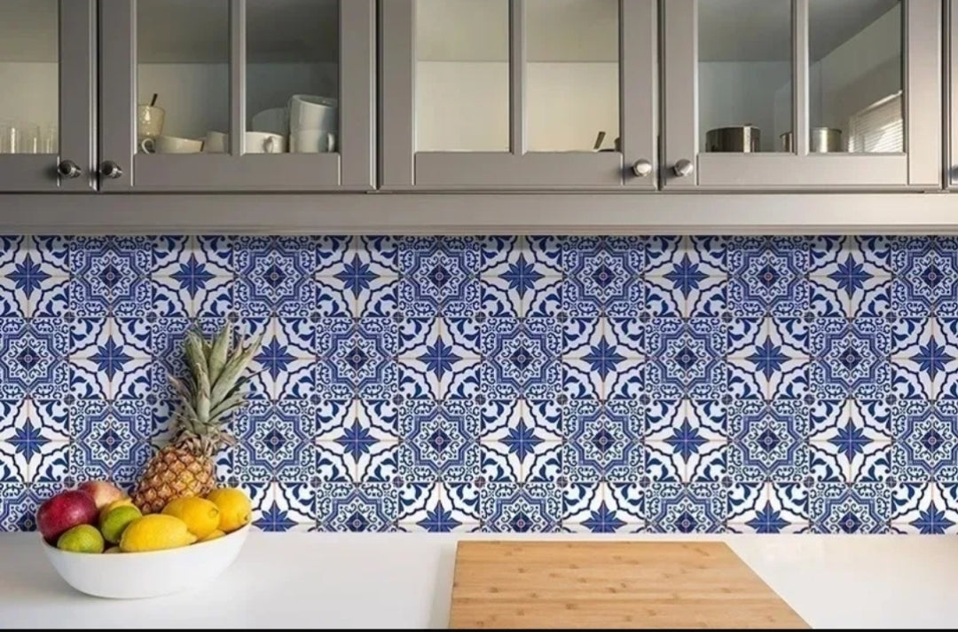 Papel Adesivo Azulejo Português Lavável Copa Cozinha Banheiro