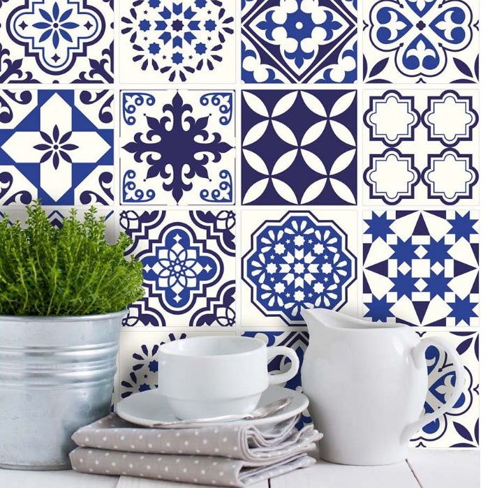 Papel de Parede Azulejo Português Adesivo à prova d´água Banheiro Cozinha