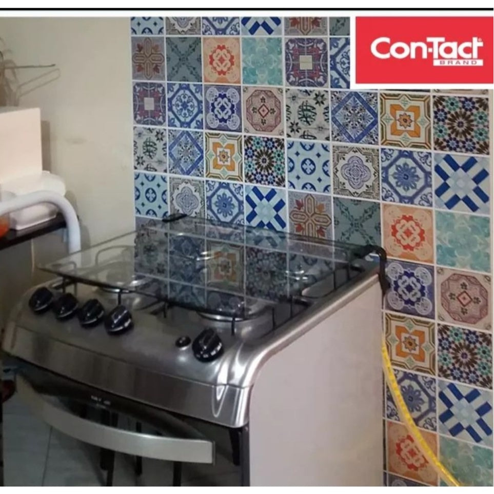 Papel de Parede Azulejo Português Impermeável Cozinha Banheiro