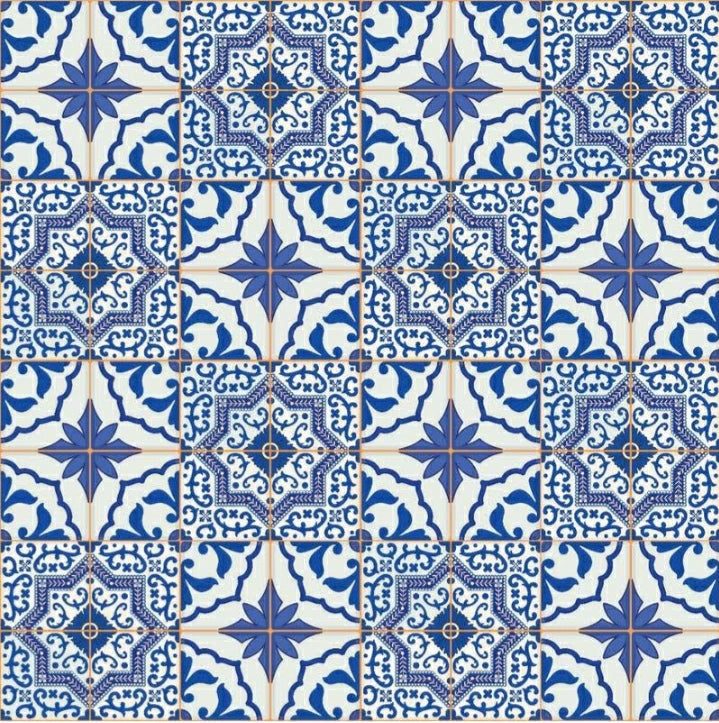 Papel Adesivo Azulejo Português Lavável Copa Cozinha Banheiro