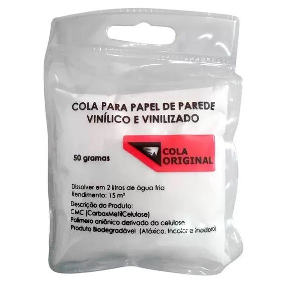 Cola Para Papel de Parede 50g Rende 15m2 -Original Contact